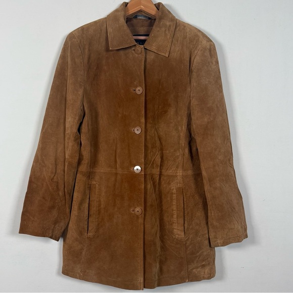 Bernardo Jackets & Blazers - Nordstrom Bernardo Vintage 90’s Brown Suede Coat, Size L